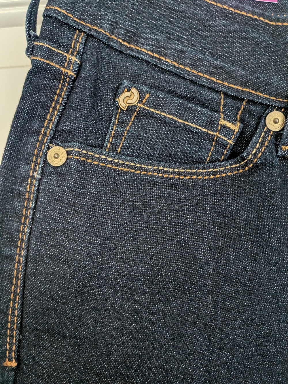 Levi's Denizen Modern Bootcut Jeans - Blue Denim Dark Wash - Misses Size 2 NWT - Picture 5 of 6